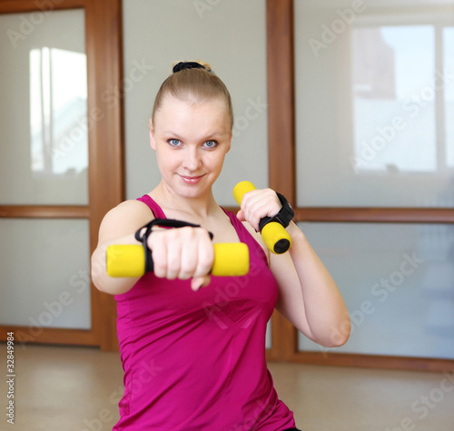 young woman doing sport