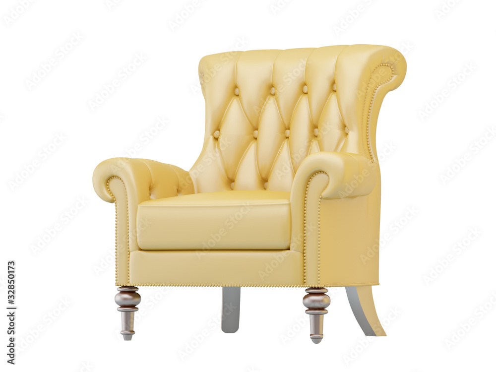 Fototapeta premium Luxurious armchair isolated