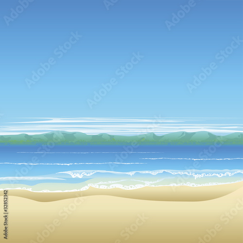 Tropical beach background i...
