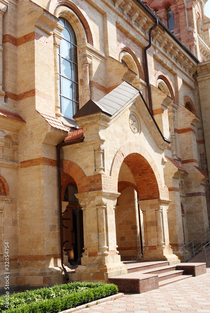 facade of catholic church