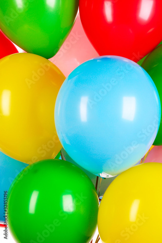 Flying balloons as a background