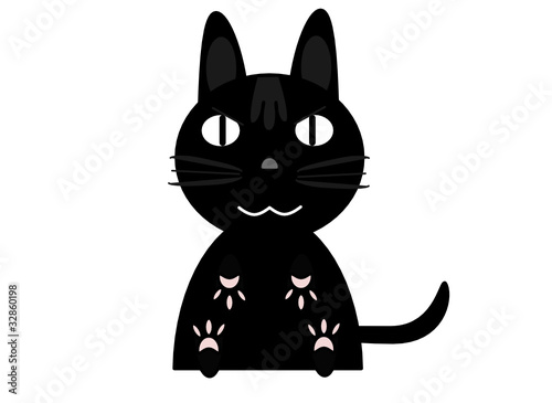 黒猫のイラスト