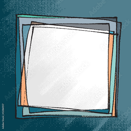 Artistic freehand frame (chalk technique) background