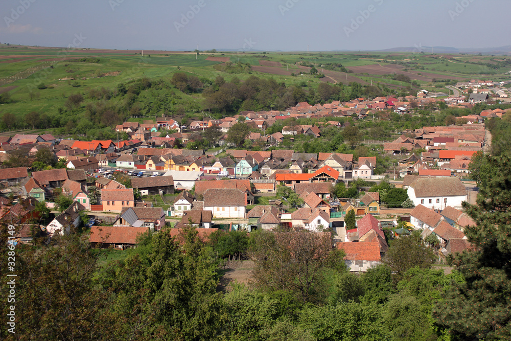 Top view of an village