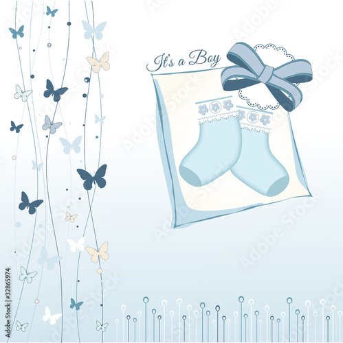 baby boy announcement