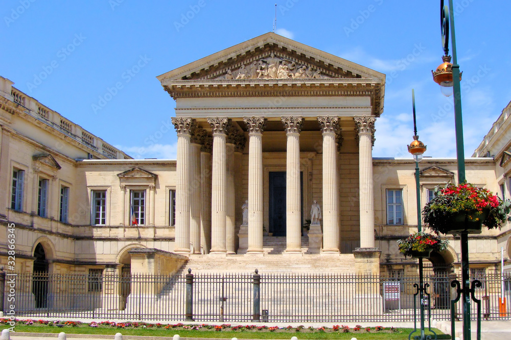 Court of law building in Montpellier, France