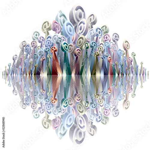 3d email symbols, mailing c...