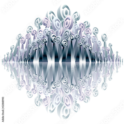 3d email symbols, mailing c...