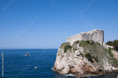 The Walled City of Dubrovnic in Croatia Europe