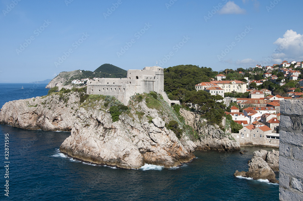 The Walled City of Dubrovnic in Croatia Europe
