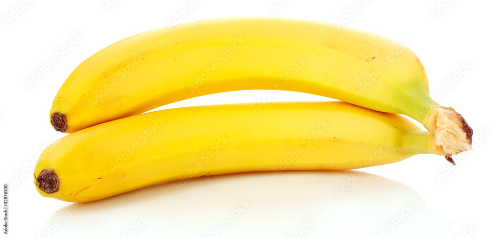 Bunch of bananas isolated on white Bunch of bananas isolated on white