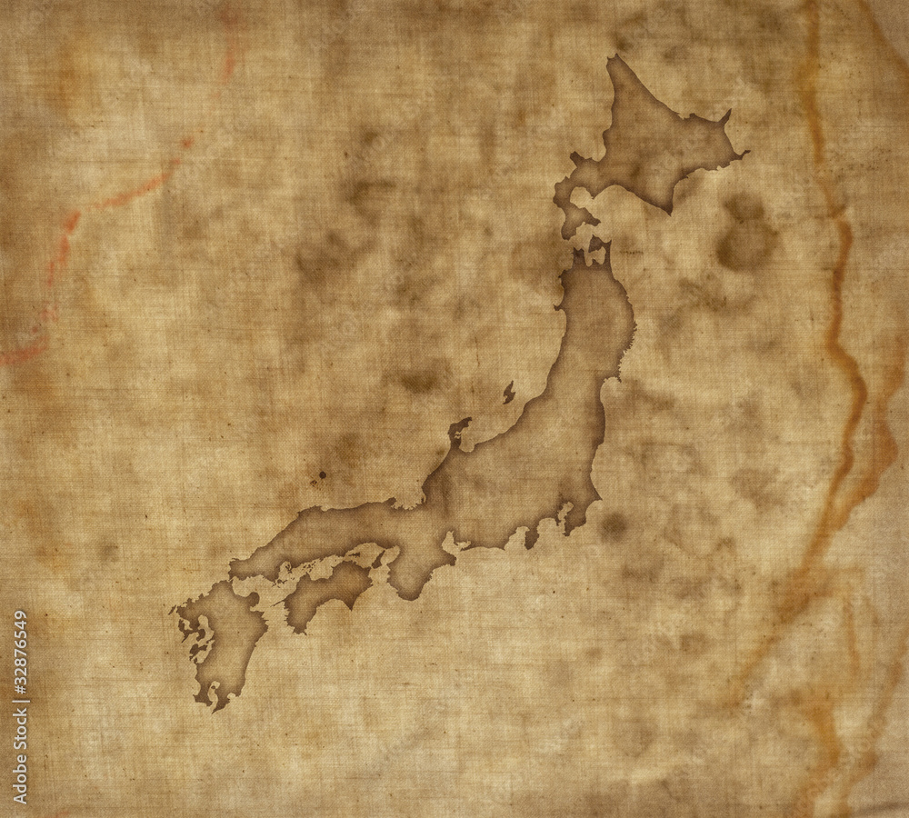 古地図風日本地図