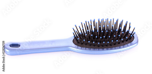 hairbrush isolated on white