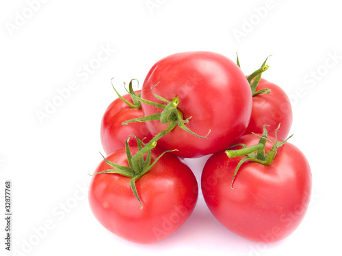 tomatoes isolated over white background