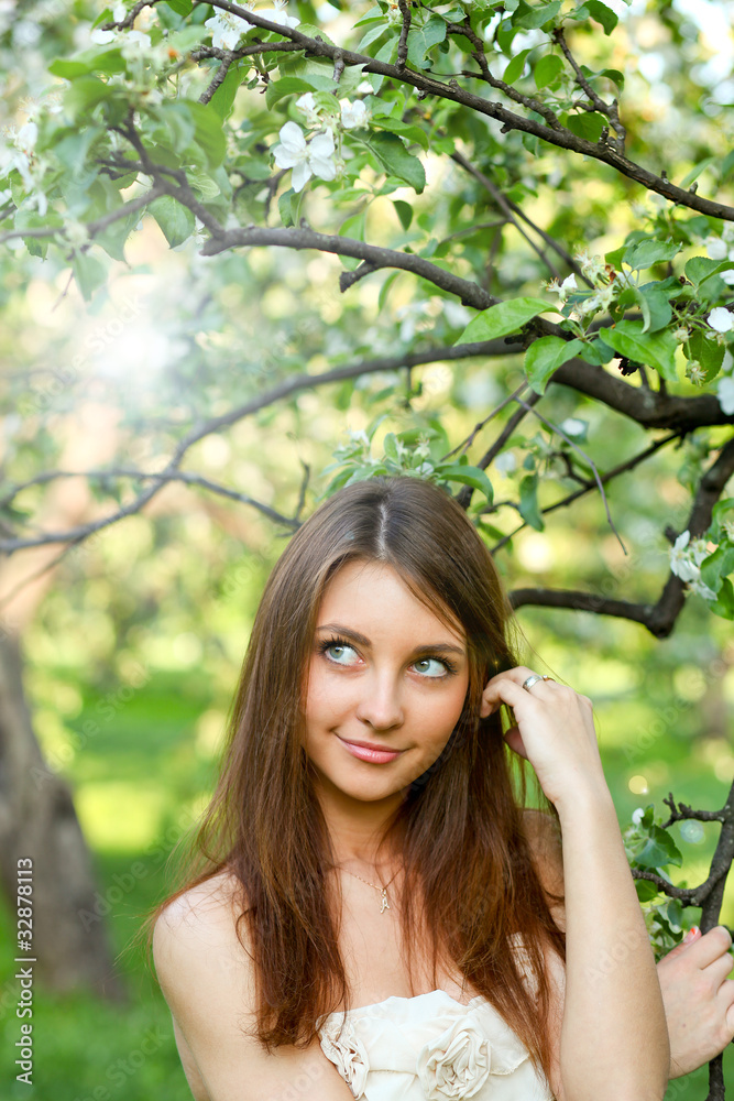 portrait of beautiful young woman relaxing portrait of beautiful young woman relaxing