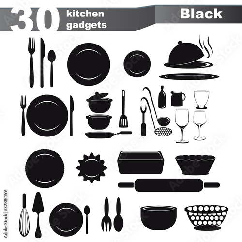 vecteur, ustensile de cuisine collection