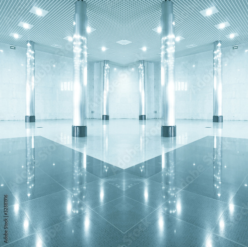 white business hall inside office center