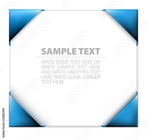 Blue  paper holder
