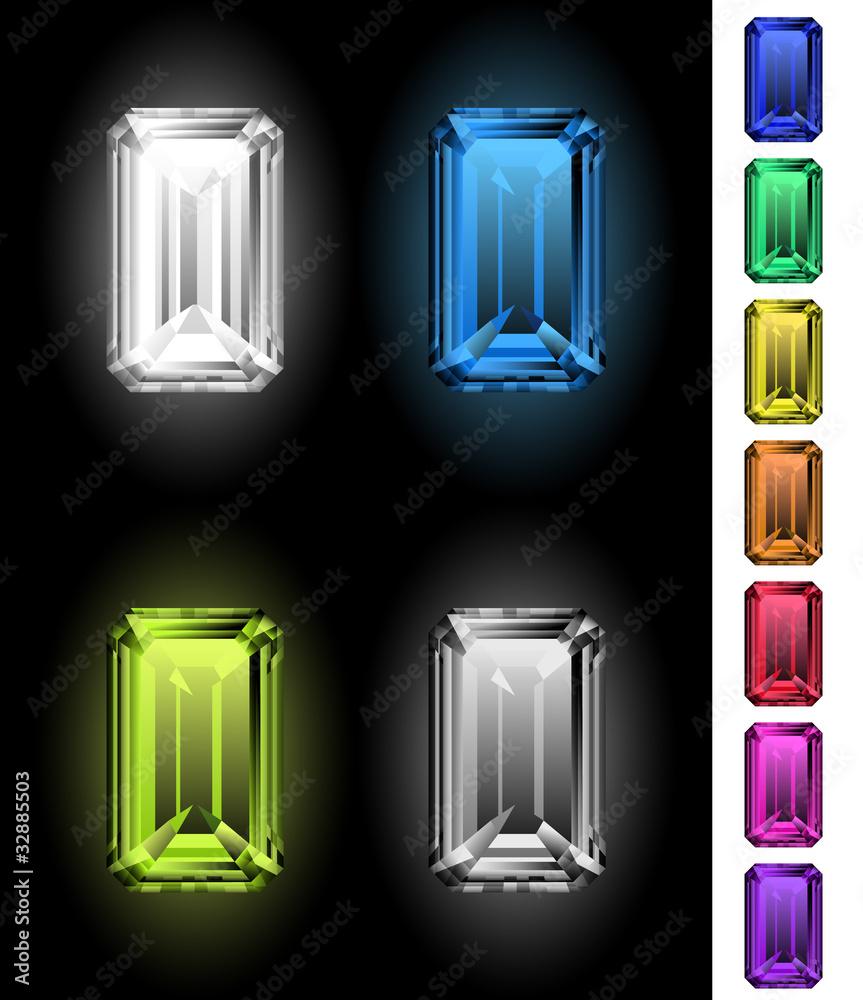 Emerald Cut Vector