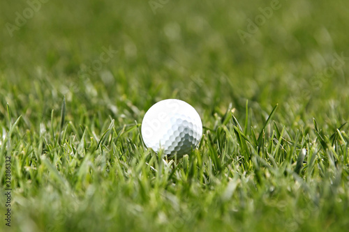 Golf ball with copy space