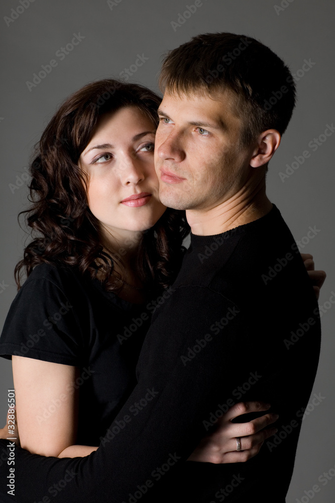 Portrait of a young couple Portrait of a young couple