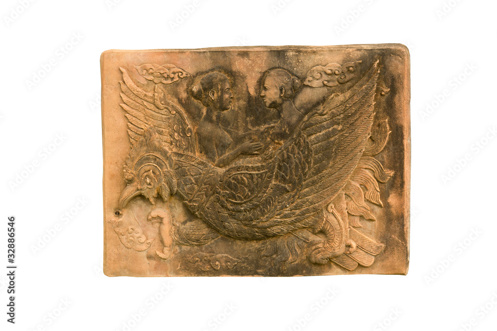 Fototapeta premium Carved sandstone Two girls