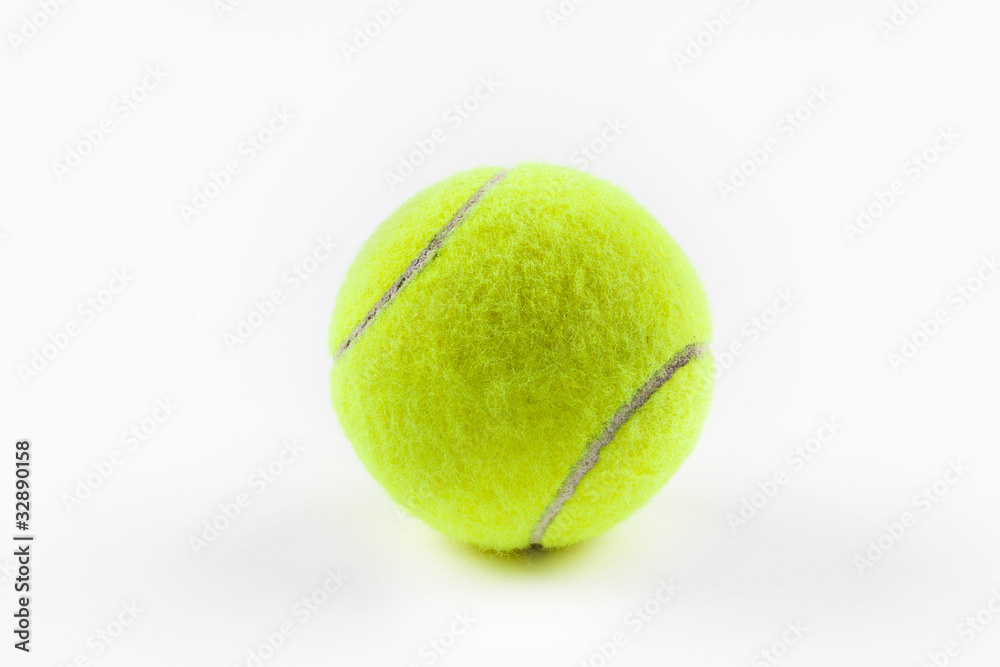 A yellow tennisball