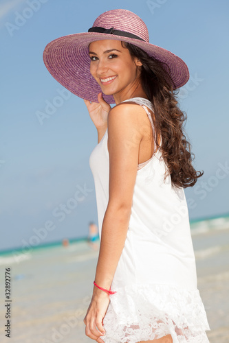Beautiful Young Woman on South Beach