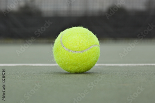 A yellow tennis ball © Brent Hofacker