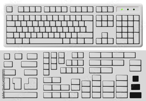 keyboard buttons blank