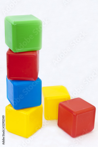 Cubes on a white background.