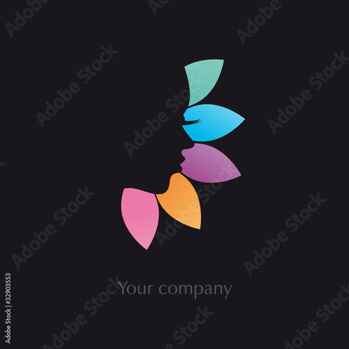 logo entreprise, logo esthétique, beauté, coiffure