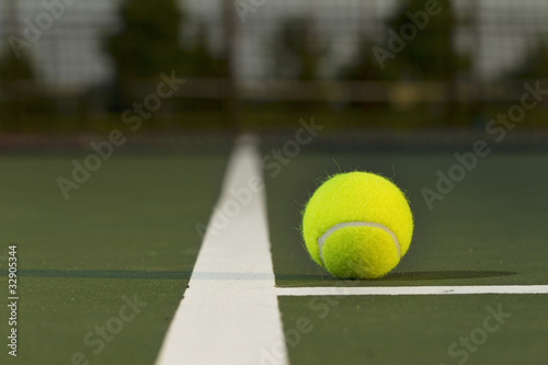 Tennis Ball  - Service Line / Outside © Tim Glass