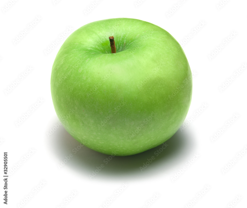 Green apple isolated