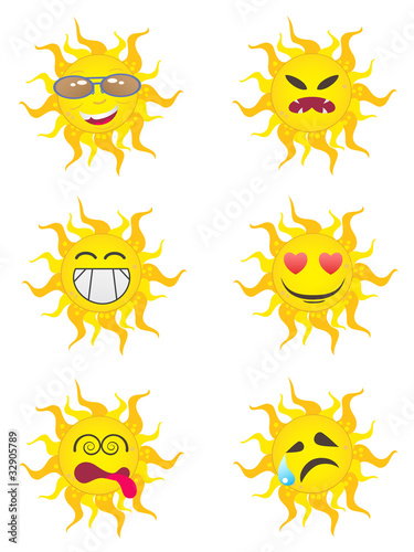 Sun Cartoon Characters