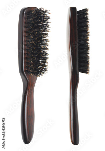 hair brushes is isolated on a white background