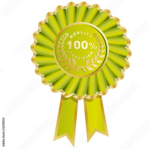 médaille doré, qualité certifiée
