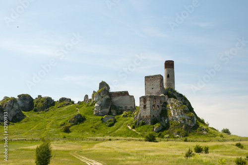 Obraz na płótnie Olsztyn Castle w salonie