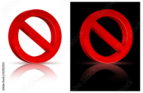 illustration of prohibited