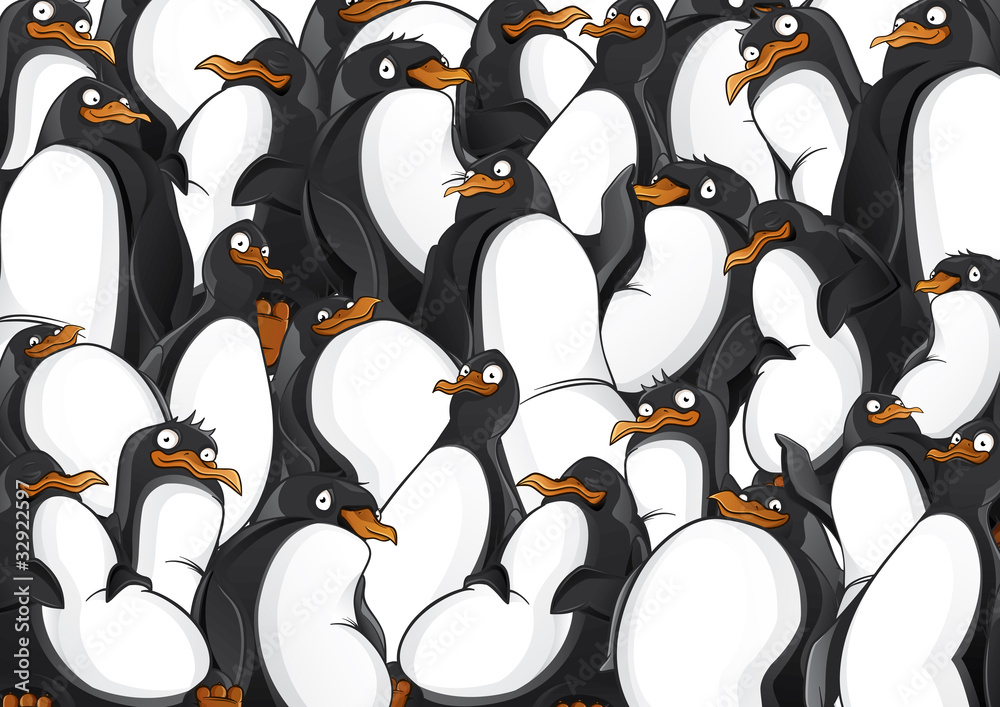 Fototapeta premium Penguins pattern