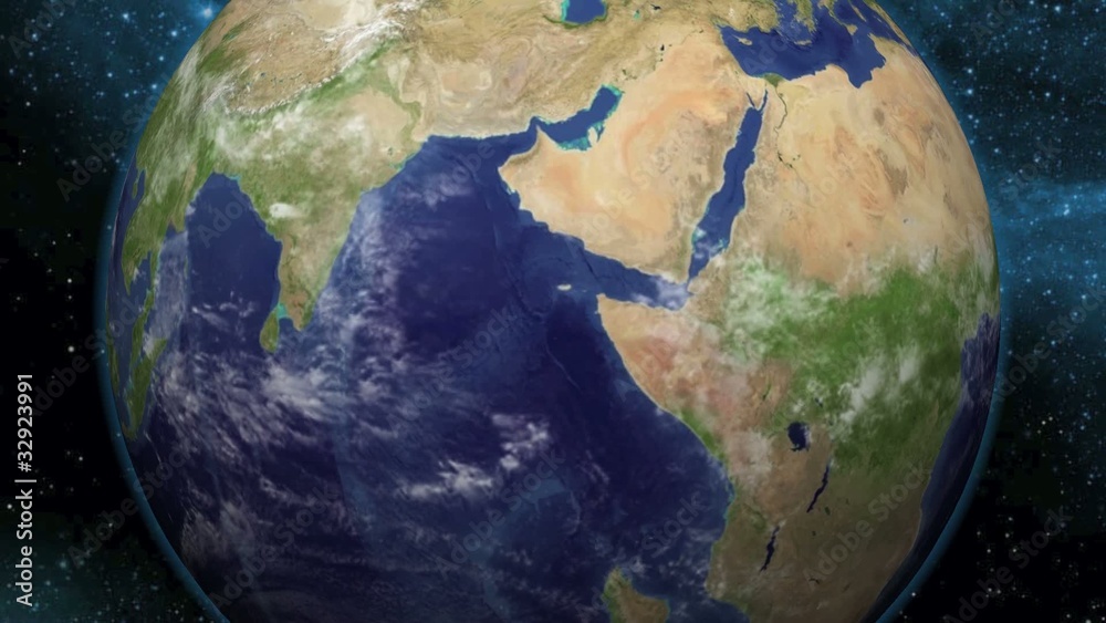 globe terrestre vidéo 03