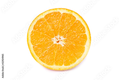 Half of juicy orange
