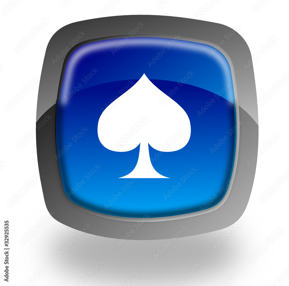 Playing card button Playing card button