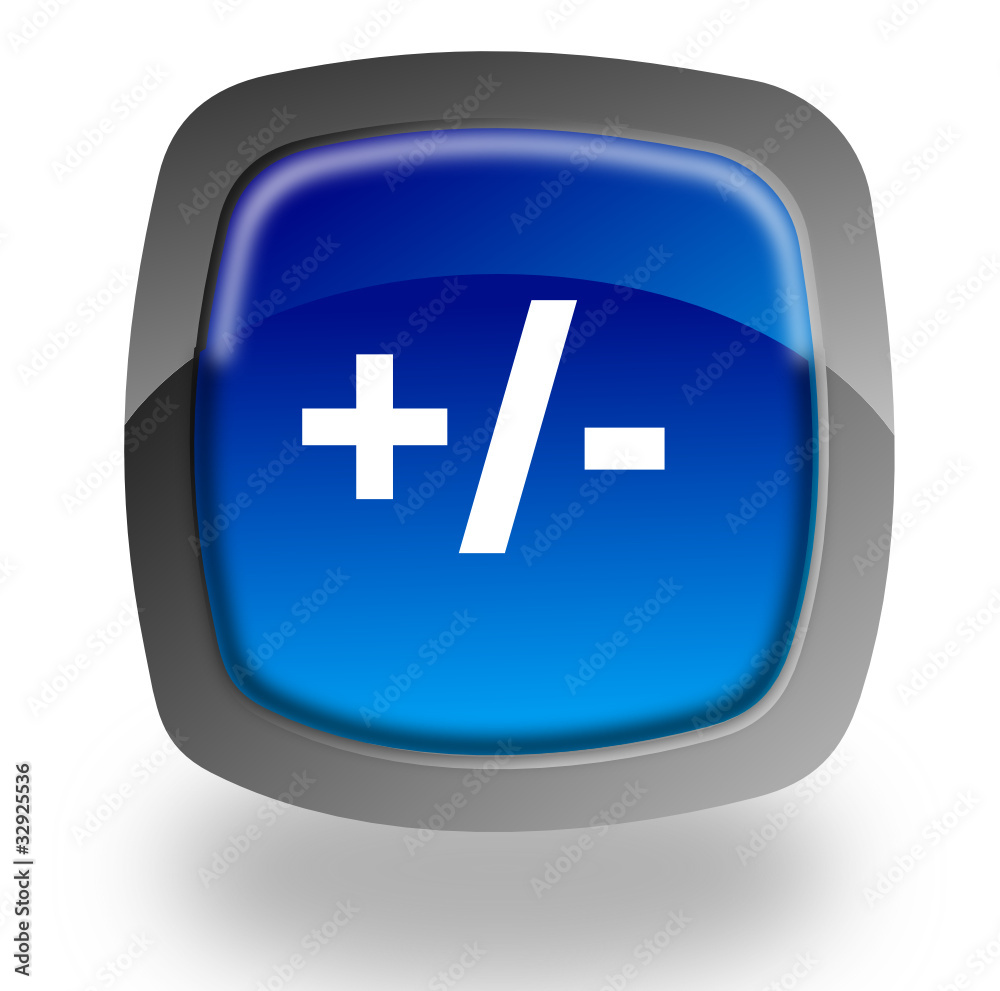 Fototapeta premium Add and subtract button