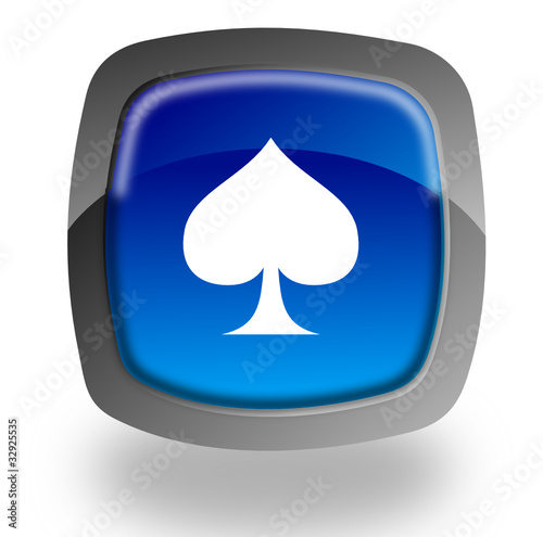 Playing card button