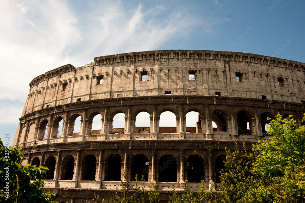 Colosseum, Rome, an exterior view.
