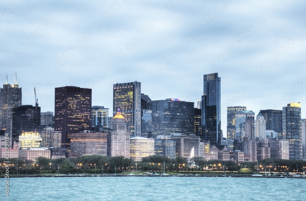 Obraz premium HDR z Chicago