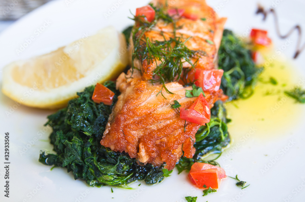 grilled salmon and lemon grilled salmon and lemon