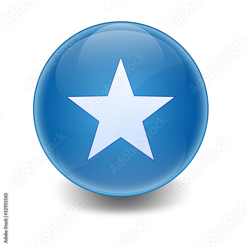 Esfera brillante simbolo estrella