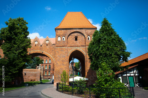 Teutonic castle-monument Unesco in Torun,Poland